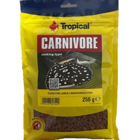 TROPICAL- CARNIVORE 250G DİP YEMİ KEDİ VE KÖPEK BALIKLARI İÇİN